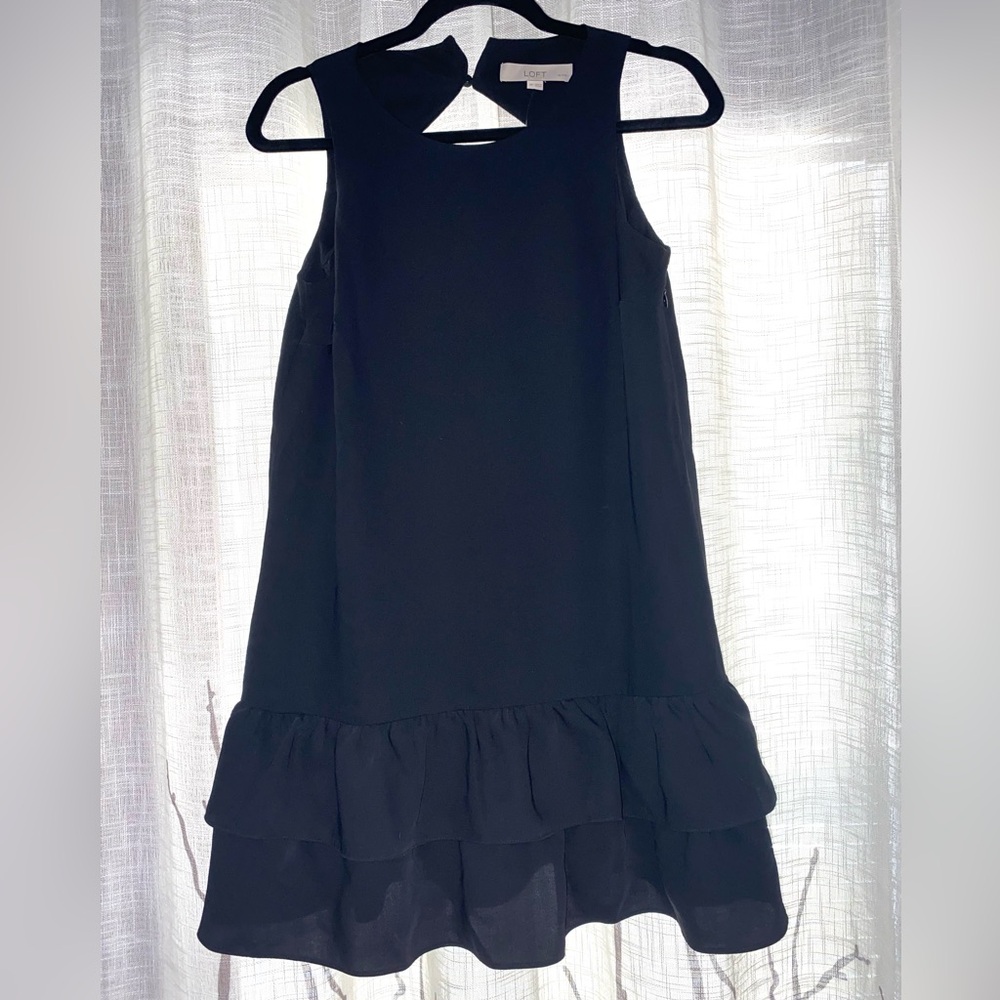 NWT LOFT Black Mini Dress
